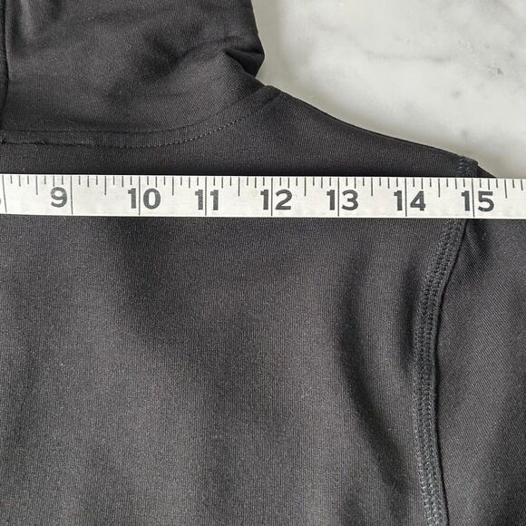 Christine Alexander Black Embellished Cross Zip Front Hoodie - Women's S - Picture 9 of 11